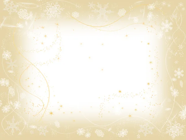 Winter frame in beige — Stock Photo, Image