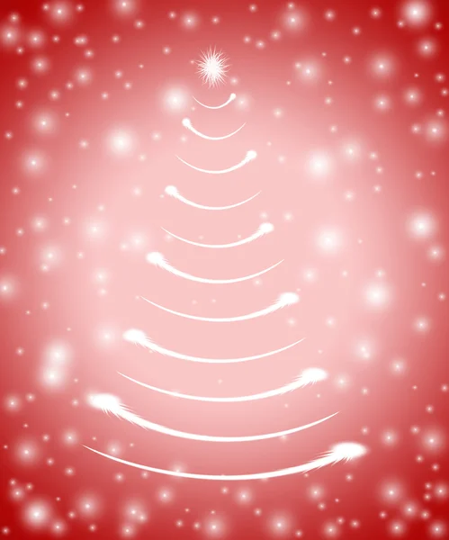 赤 5 のクリスマス ツリー — ストック写真