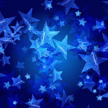 Blue stars clipart