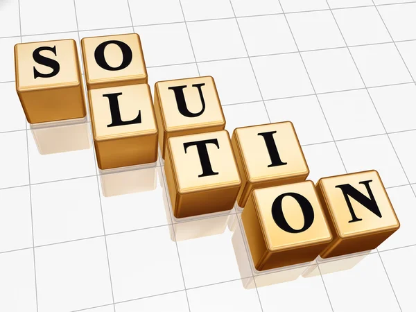 Golden solution 2 — Stock Photo, Image