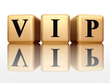 VIP with reflection clipart