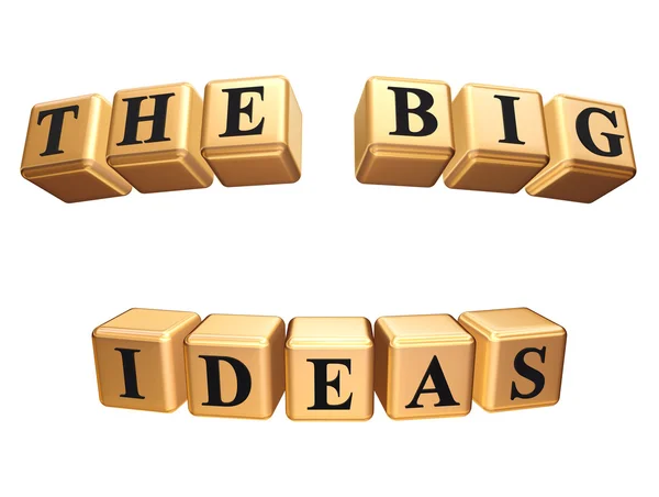 The big ideas isolated — Stock Photo, Image