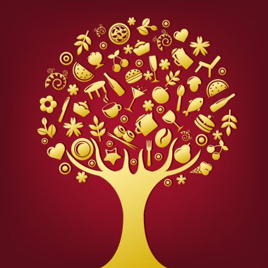 Gold Tree clipart