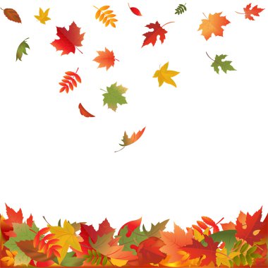 Falling Fall Leaves clipart