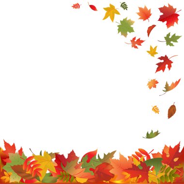 Autumn Falling Leaves clipart