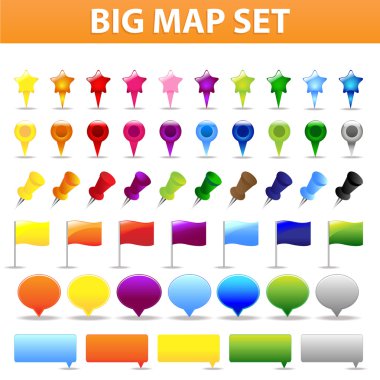 Big Map Set clipart