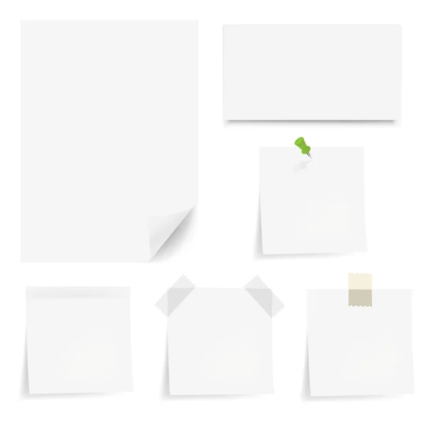 Белые бумаги — стоковый вектор