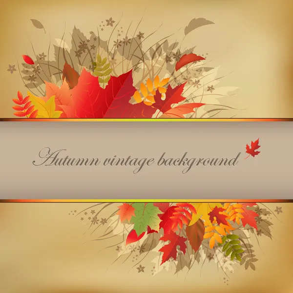 Herbst abstrakt vintage Hintergrund — Stockvektor