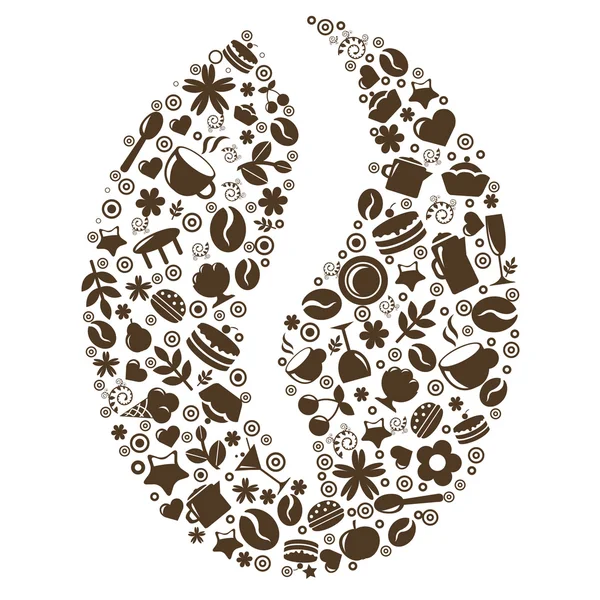 咖啡粒 — 图库矢量图片