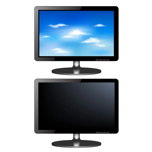 Monitor TV LCD — Vettoriale Stock