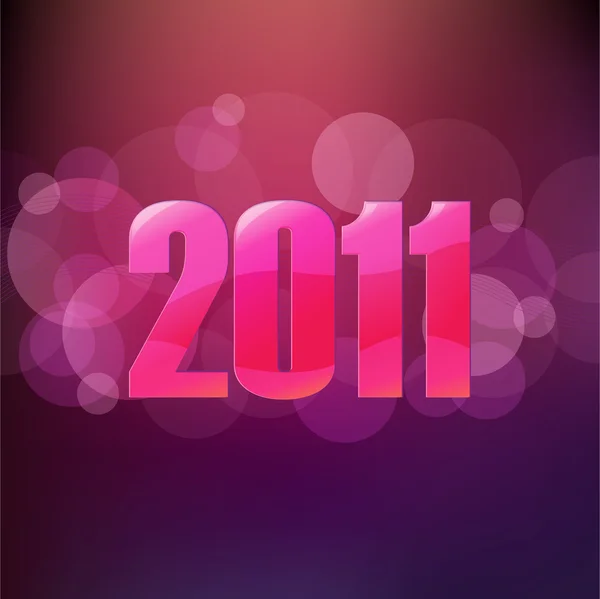 Nový rok plakát — Stockový vektor
