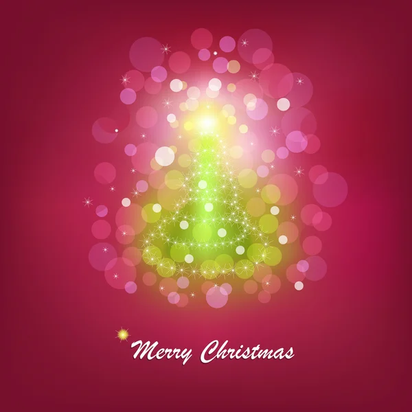Christmas Bright Tree — Stock Vector