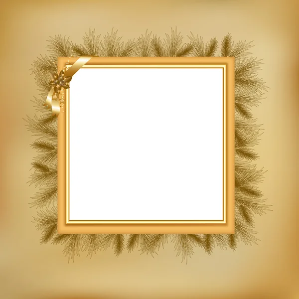 圣诞复古框架 — 图库矢量图片