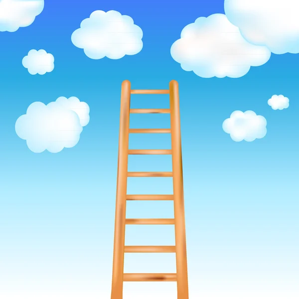 Лестница в небо — стоковый вектор
