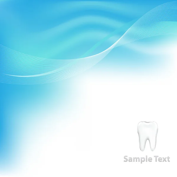 Fond vectoriel dentaire avec dent — Image vectorielle