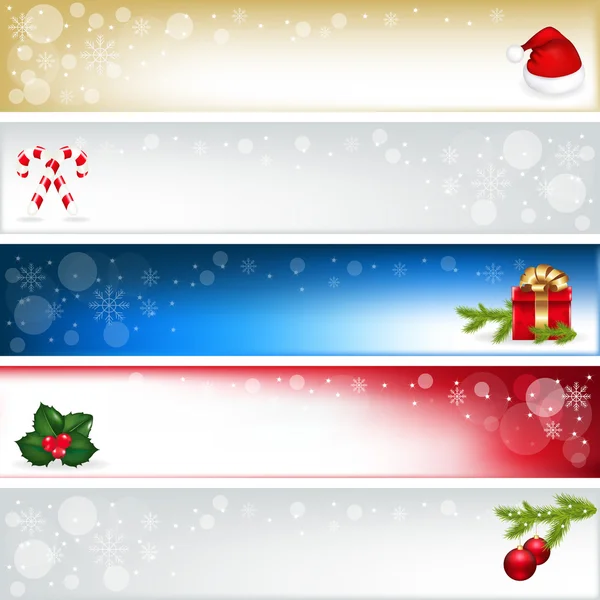 Kerstmis headers — Stockvector