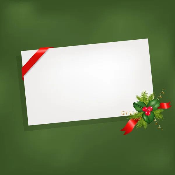 Christmas Background With Blank — Wektor stockowy