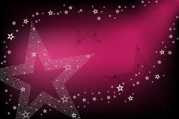 Disco Background With Stars — Stock Vector