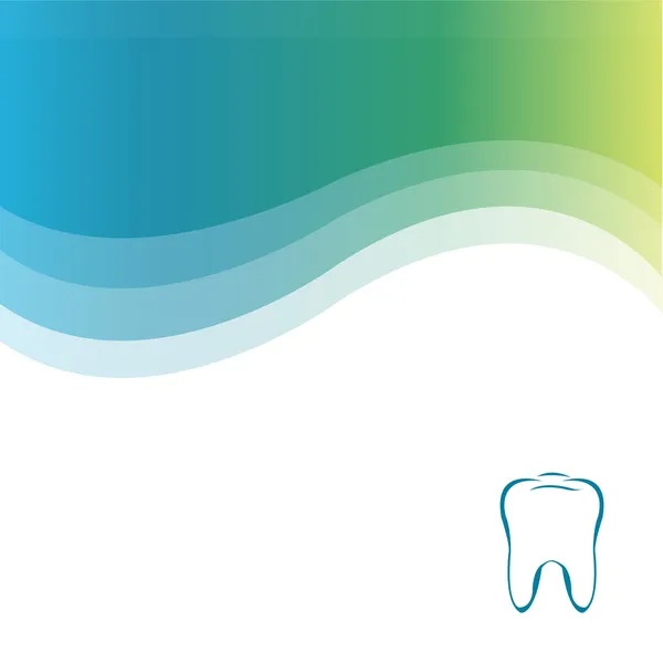 Fond vert dentaire — Image vectorielle