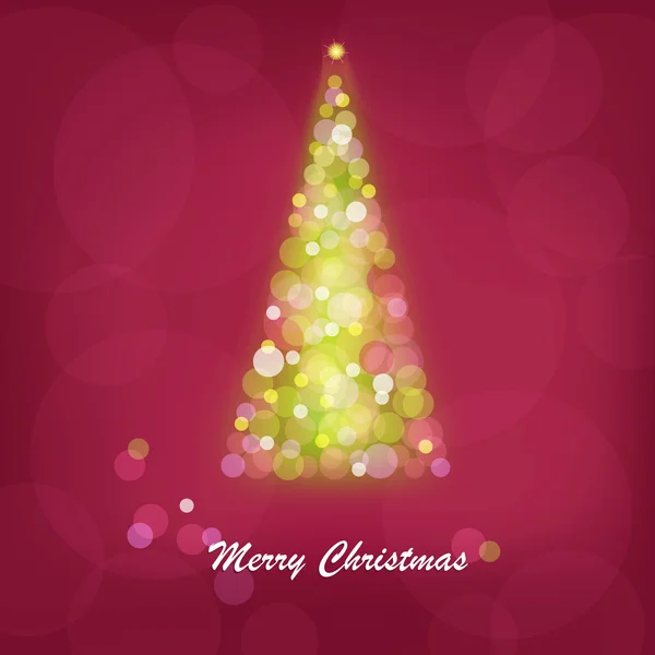 Árvore de Natal brilhante abstrato — Vetor de Stock