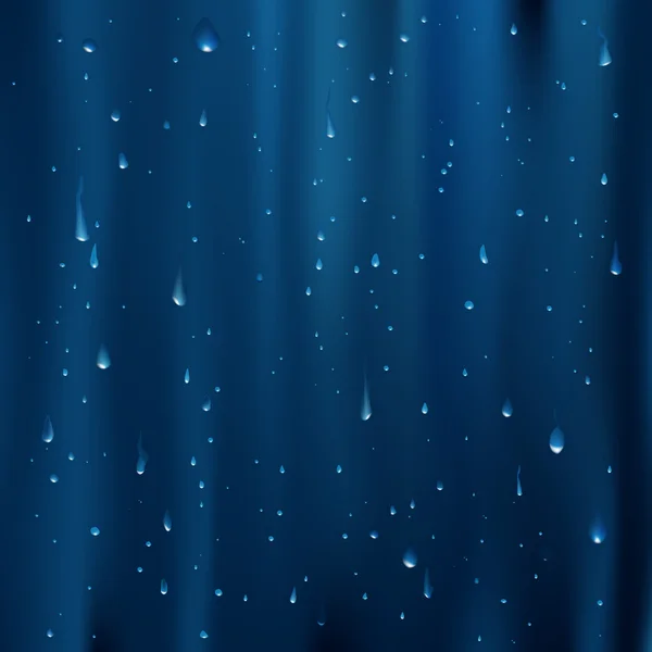 水滴と青の背景 — ストックベクタ