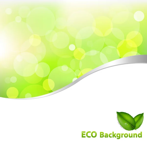 Green Eco Background — Stock Vector
