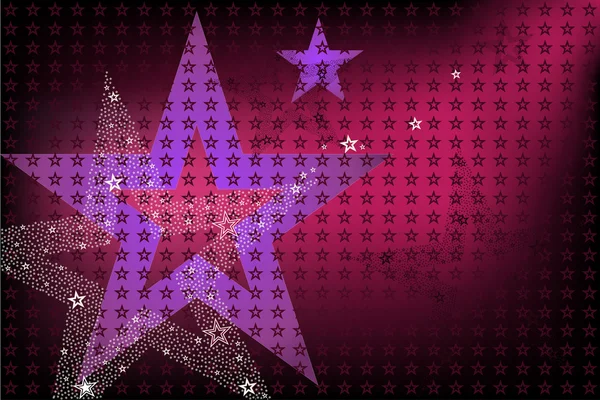 迪斯科明亮的背景与明星 — 图库矢量图片