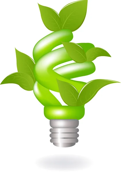 Green Lamp — Stock Vector