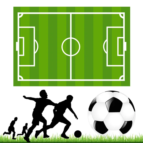 Fotboll set — Stock vektor