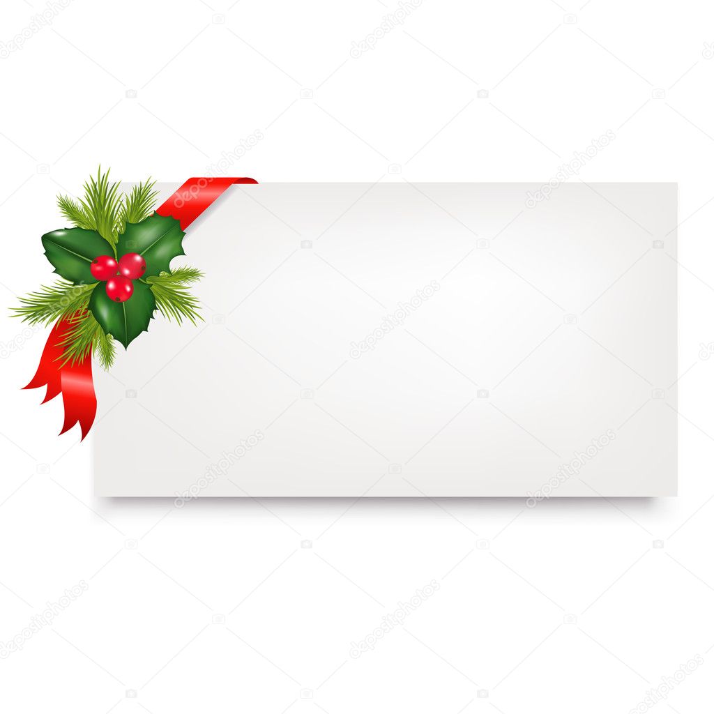 Christmas Blank Gift Tag