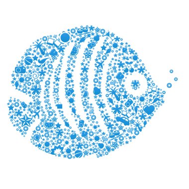 Blue Fish clipart