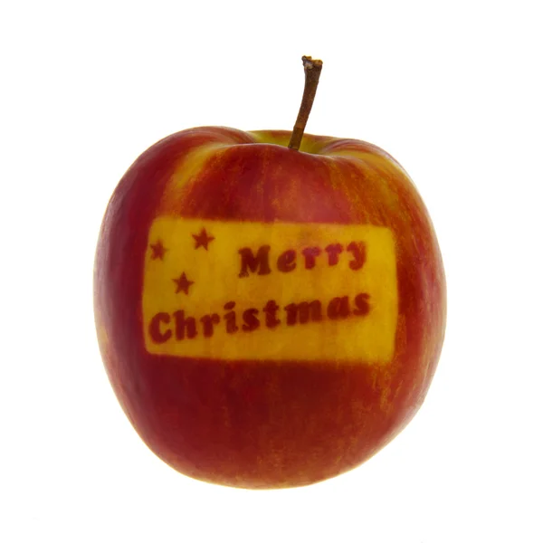 Christmas Red Apple — Stock Photo, Image
