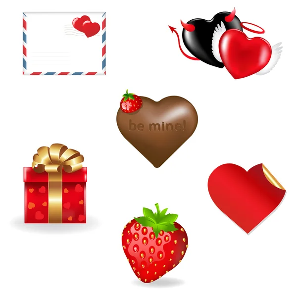 Valentines Day Icons Collection — Stock Vector