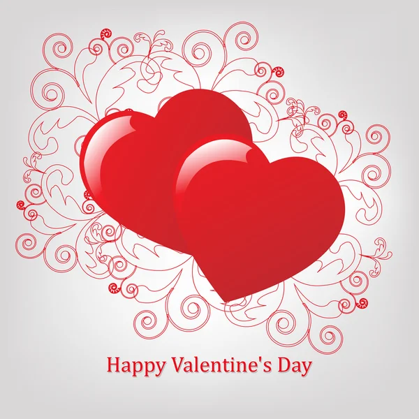 Valentines Day Card — Stock Vector