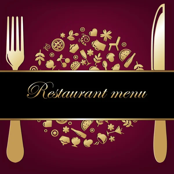 Ресторанный фон — стоковый вектор