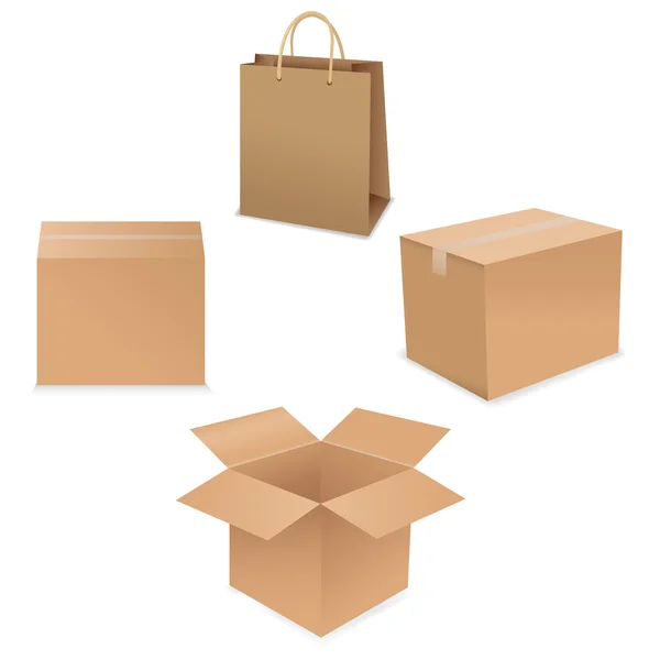 Caja de envío — Vector de stock