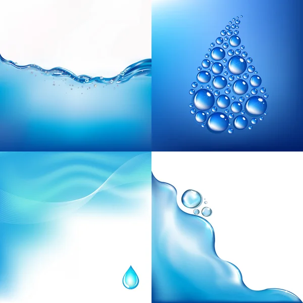 Bilder Vatten Vektor Illustration — Stock vektor