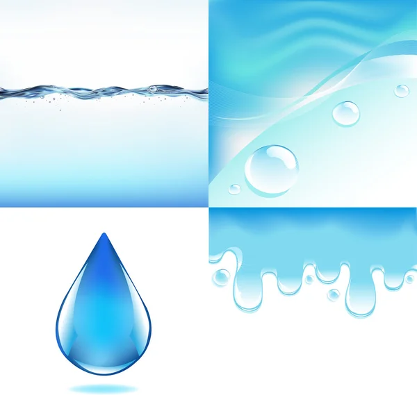 Bilder Vatten Vektor Illustration — Stock vektor