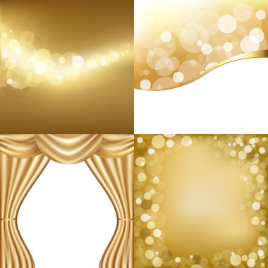 Golden Backgrounds clipart