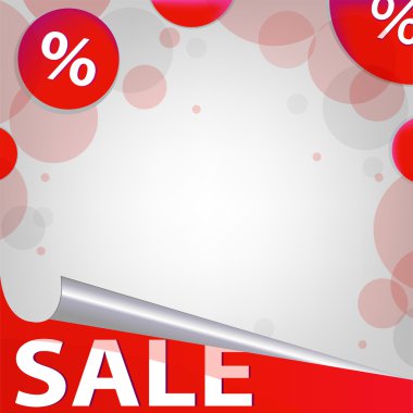 Red Sale Poster clipart