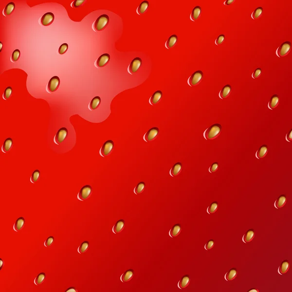 Textur der Erdbeere — Stockvektor