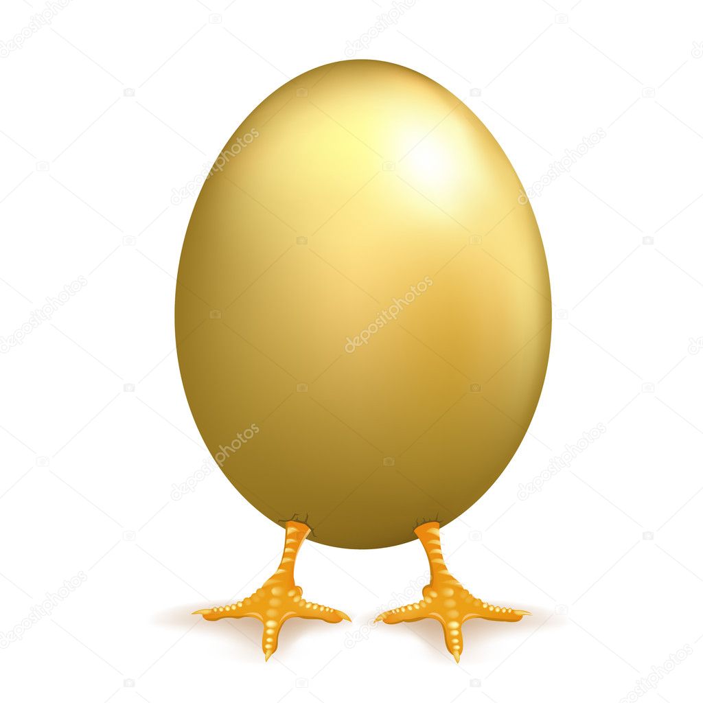 hen with golden eggs clipart free