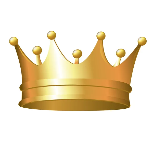 Gold Crown — Stock Vector