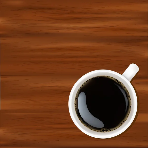 Biały kubek z kawą — Wektor stockowy