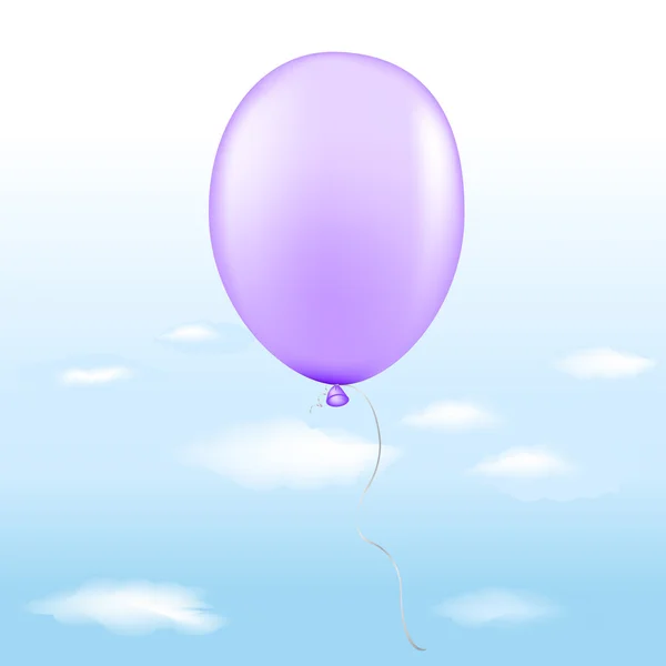 Violet ballon — Stockvector