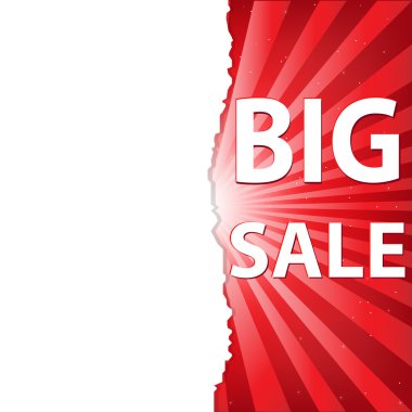 Red Sale Poster clipart