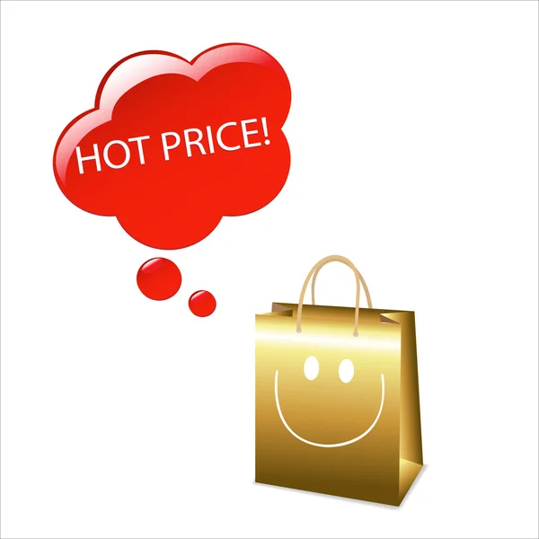 Precio caliente — Vector de stock