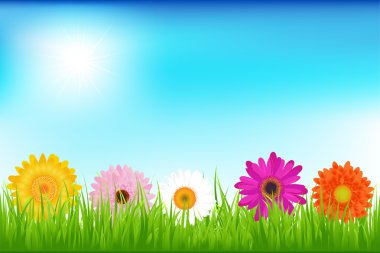 Bright Flowers clipart