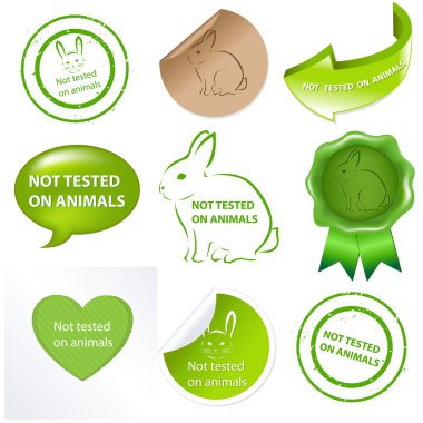 Set Against Testing For Animals clipart