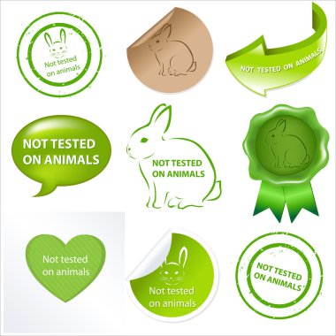 Set Against Testing For Animals clipart